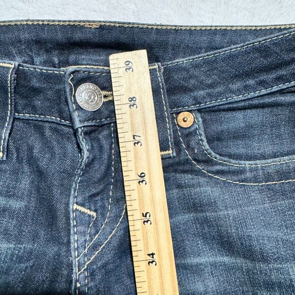 True Religion Jeans Skinny Straight Dark Wash Blue Denim Women's 25 - Picture 12 of 16